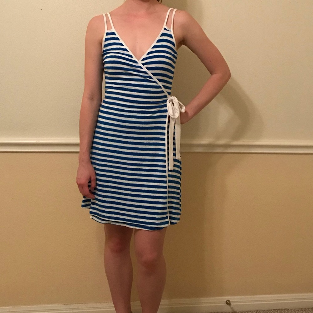 Tarte Blue & White Striped Sundress NWT 💙